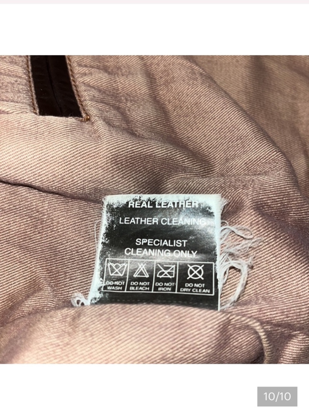 Vintage dark espresso brown bomber leather jacket - Picture 3 of 9